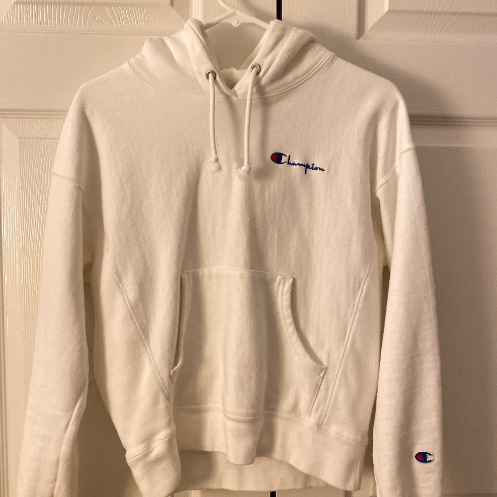 White Champion Hoodie